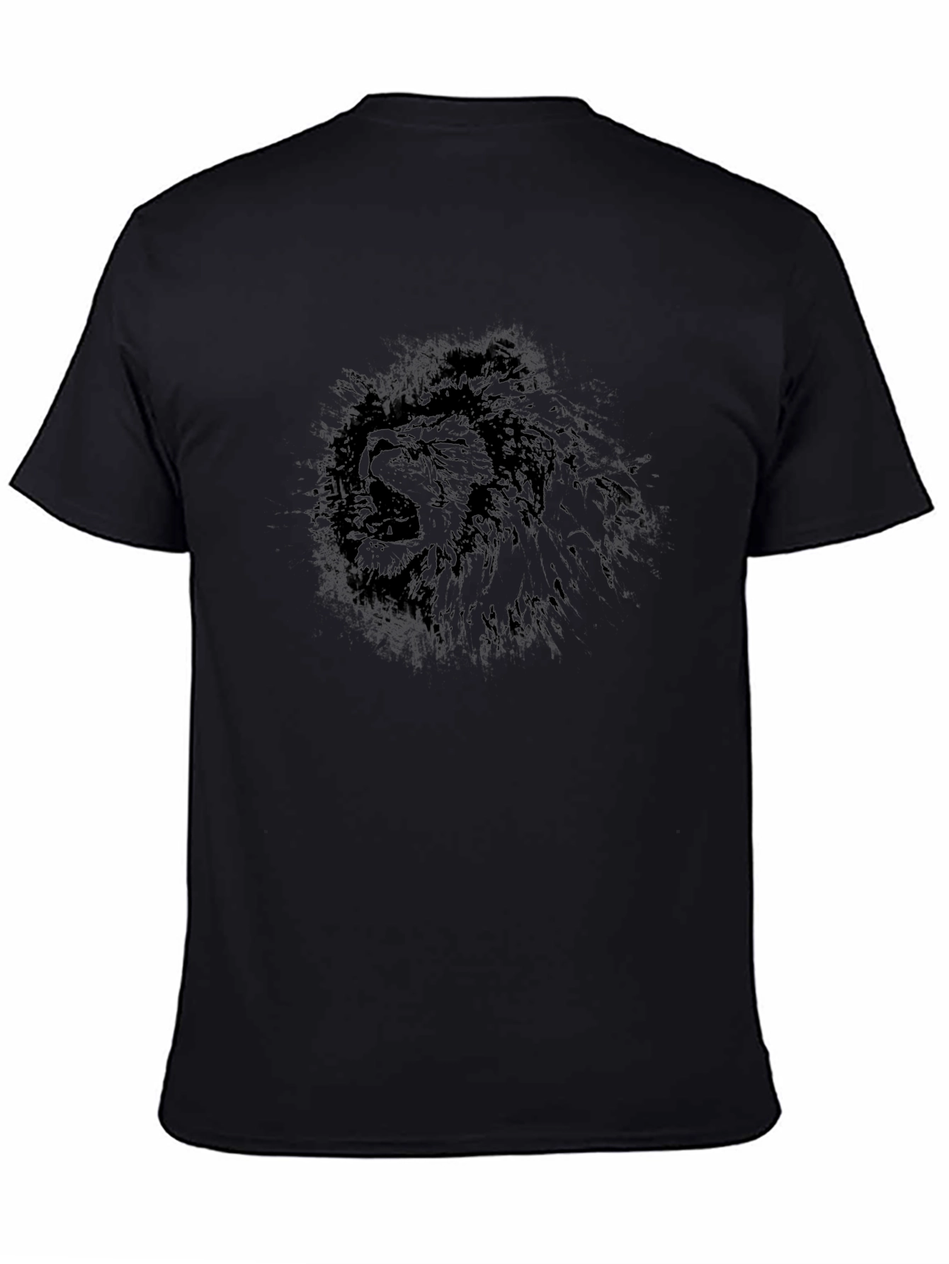 Lion Graphic Black T-Shirt