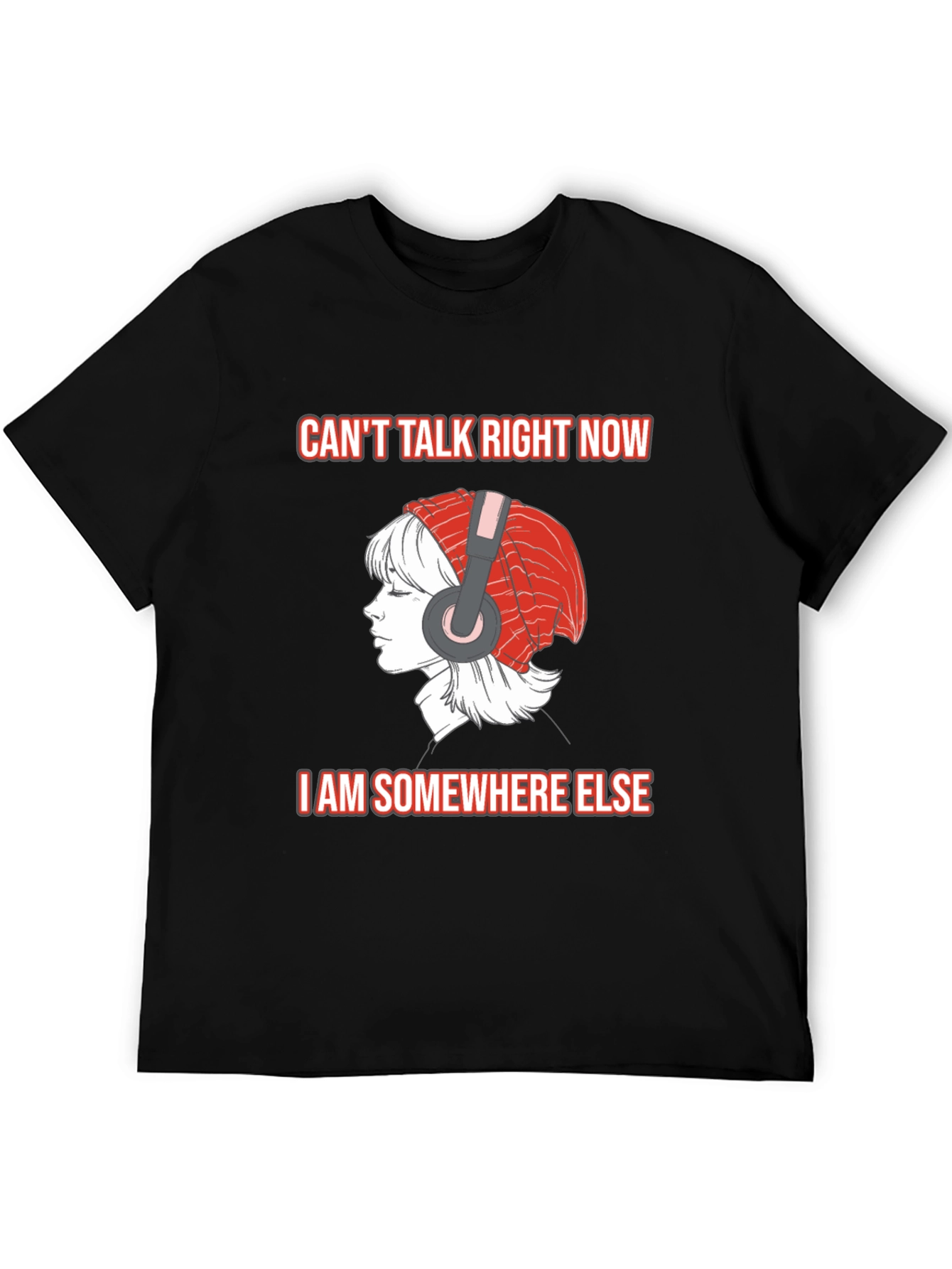 Cant Talk Right Now Black T-Shirt