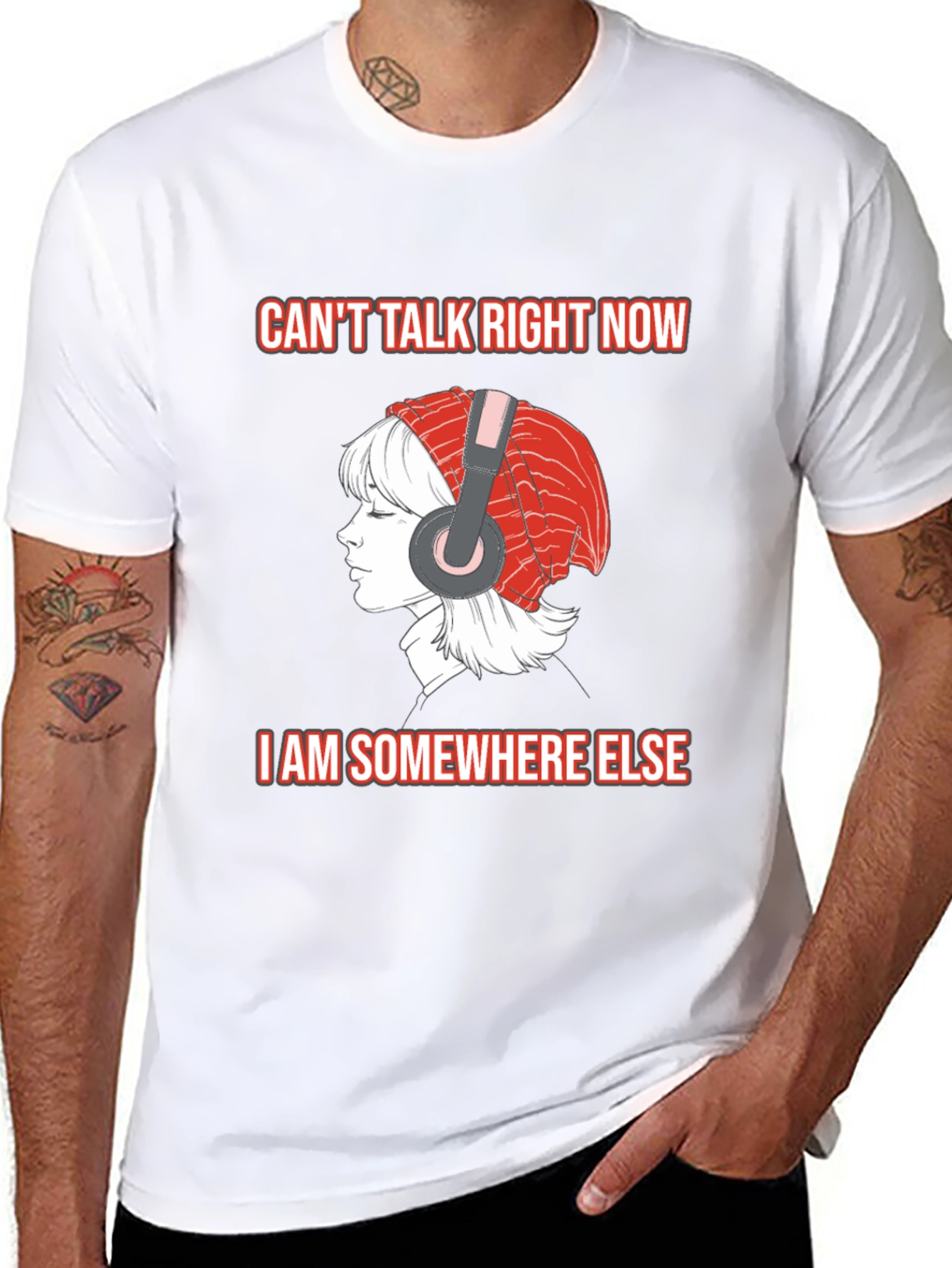 Cant Talk Right Now Black T-Shirt