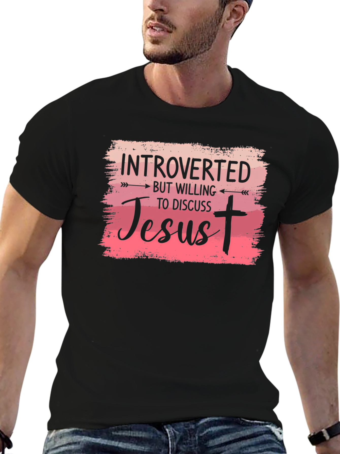 Introverted But Willing To Discuss Jesus T-Shirt