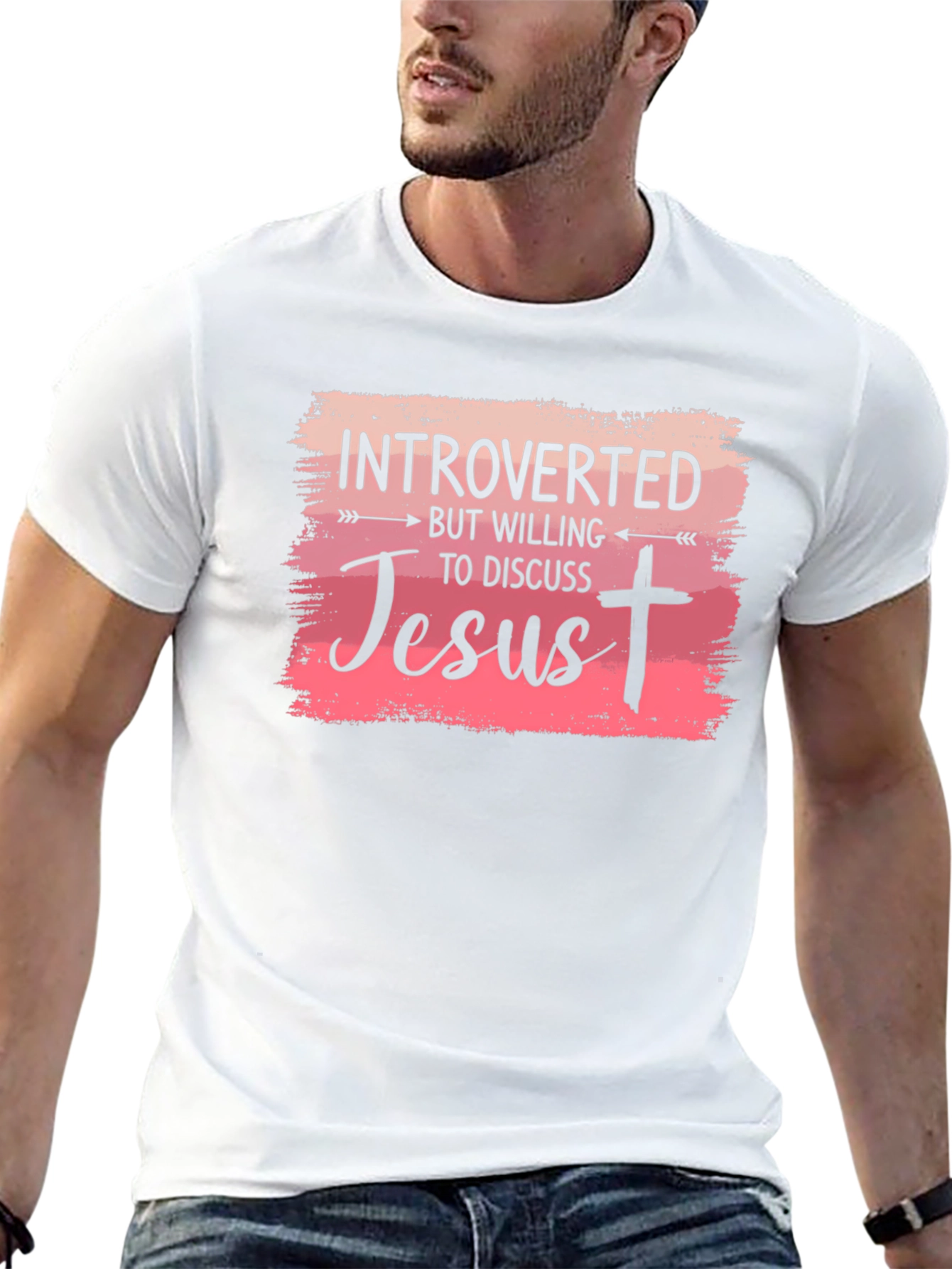 Introverted But Willing To Discuss Jesus T-Shirt