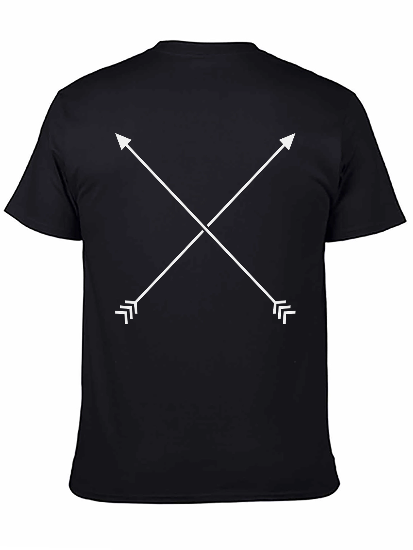 Crossed Arrows Graphic Tee - Mens Black T-Shirt