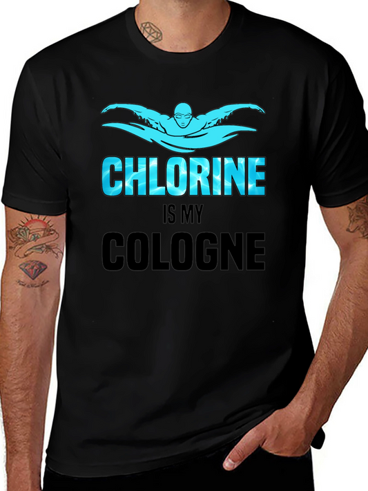 Chlorine Is My Cologne Swimmer T-Shirt