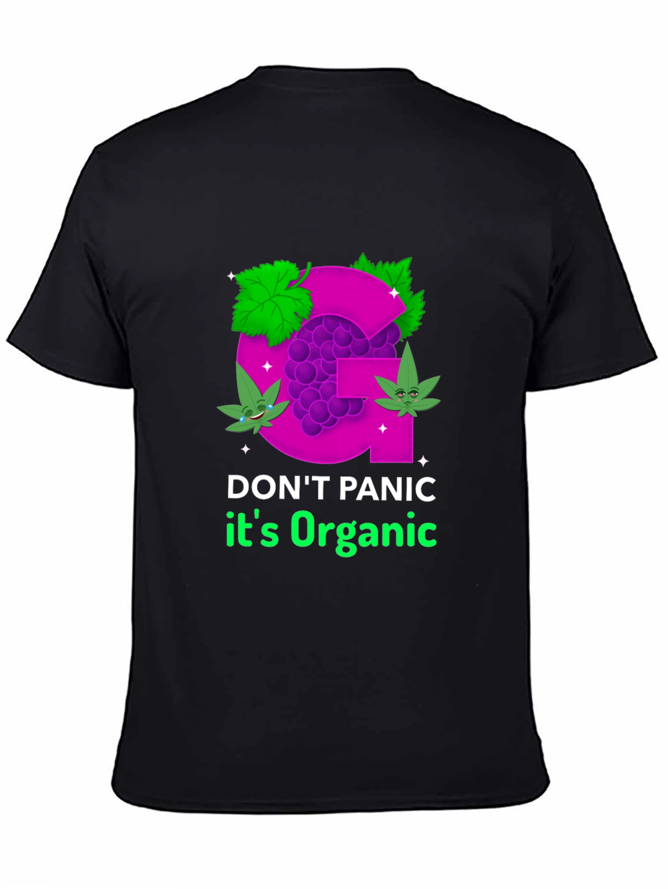 Organic Grape T-Shirt - Dont Panic