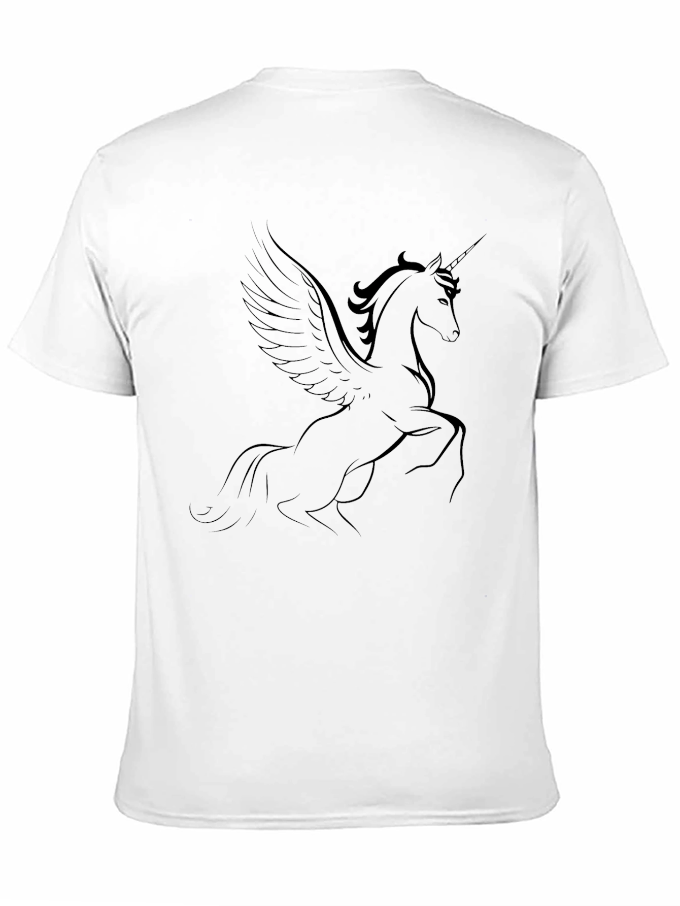 Unicorn Graphic Black T-Shirt