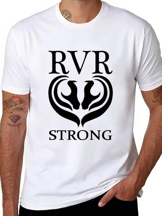 RVR Strong Black Graphic Tee