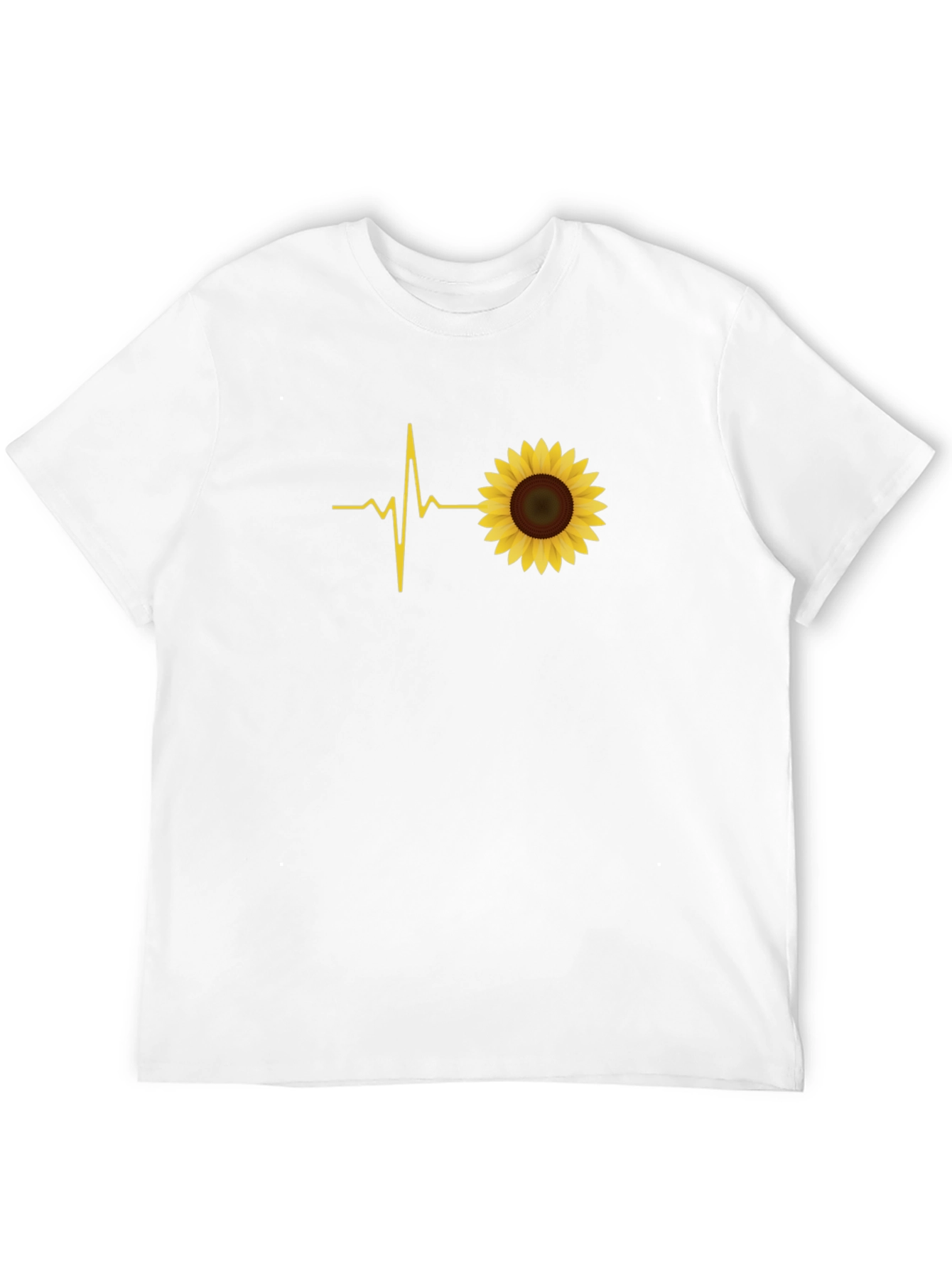 Sunflower Heartbeat Black Graphic Tee