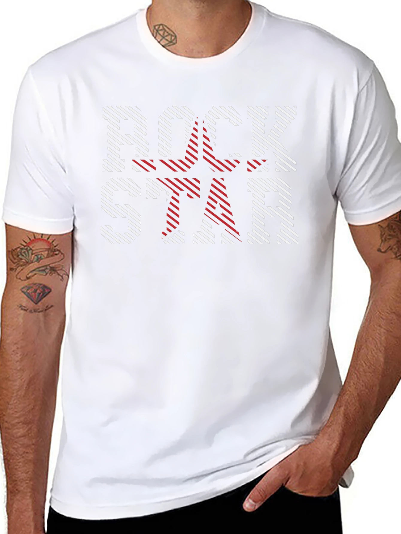 Rockstar Graphic Print Black T-Shirt