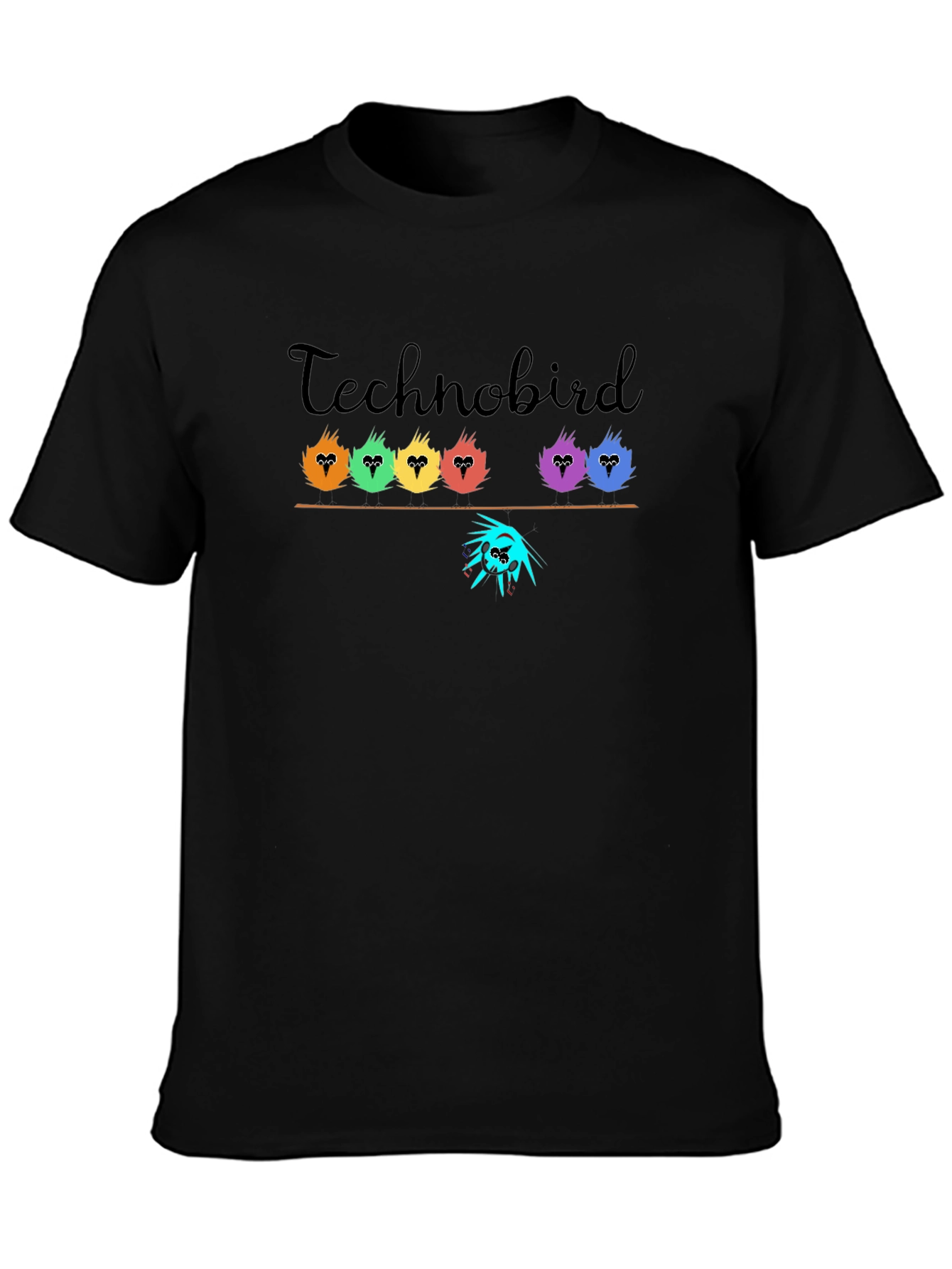 Technobird Graphic Tee - Black