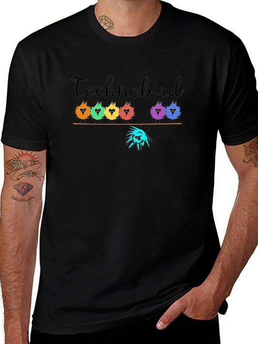Technobird Graphic Tee - Black