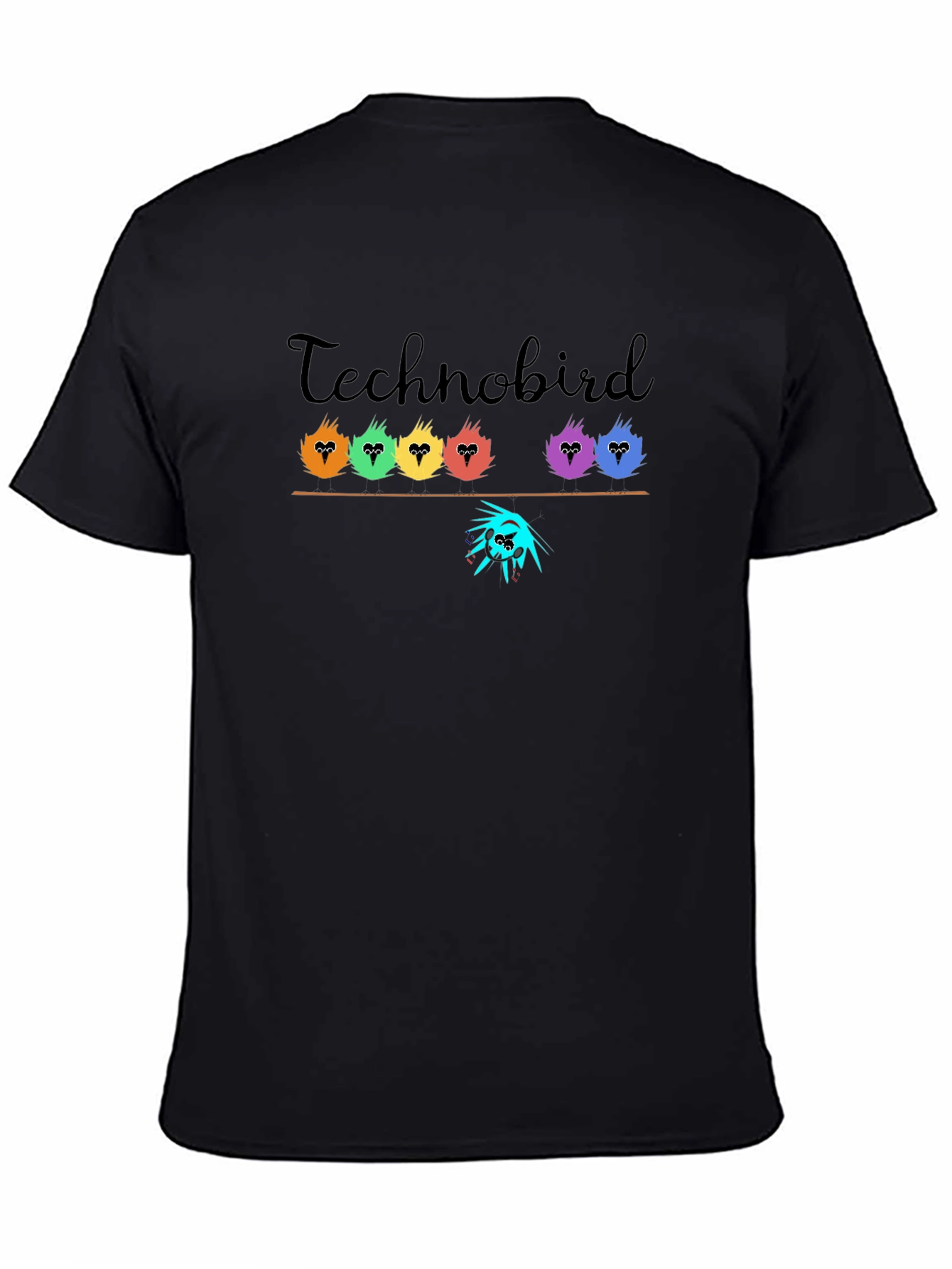 Technobird Graphic Tee - Black