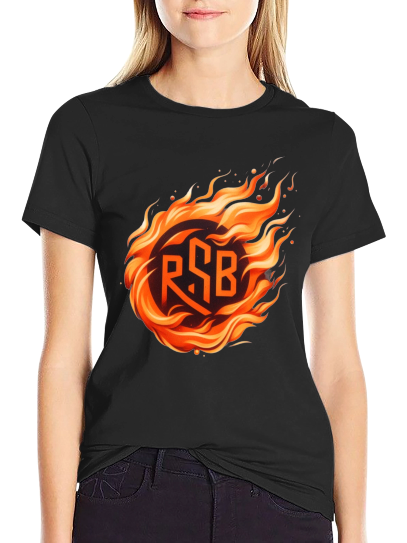 Fiery RSB Graphic Tee - Bold Statement Shirt
