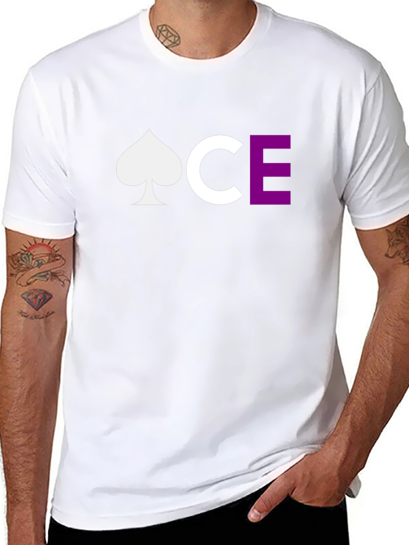 Ace Spade Crew Neck T-Shirt