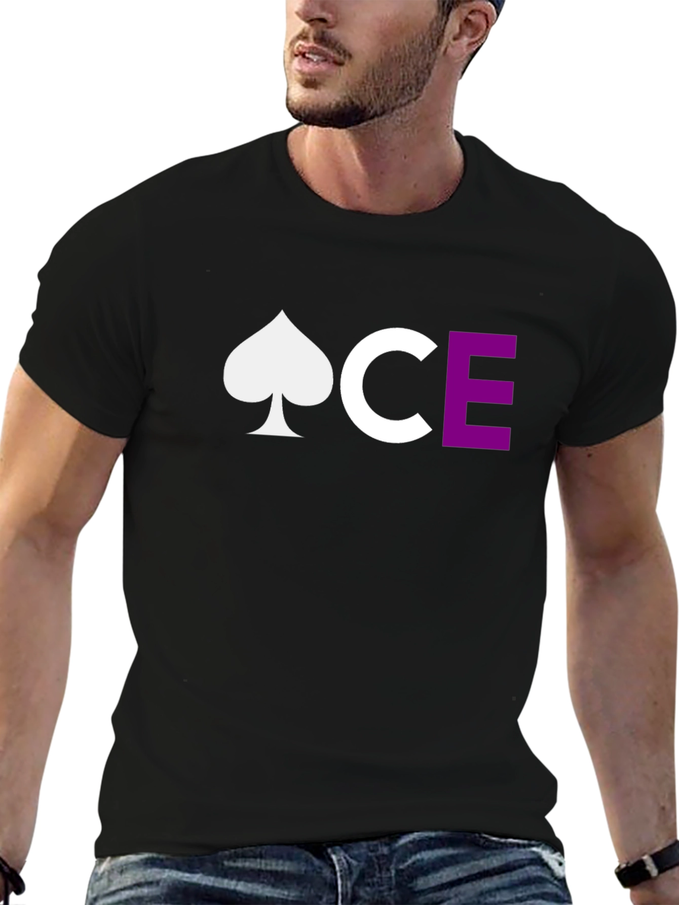 Ace Spade Crew Neck T-Shirt