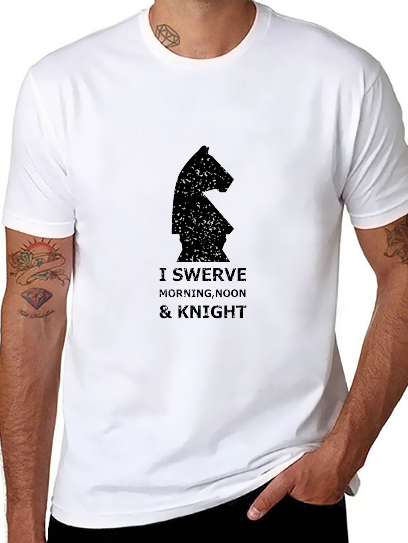 I Swerve Knight T-Shirt - Chess Graphic Tee