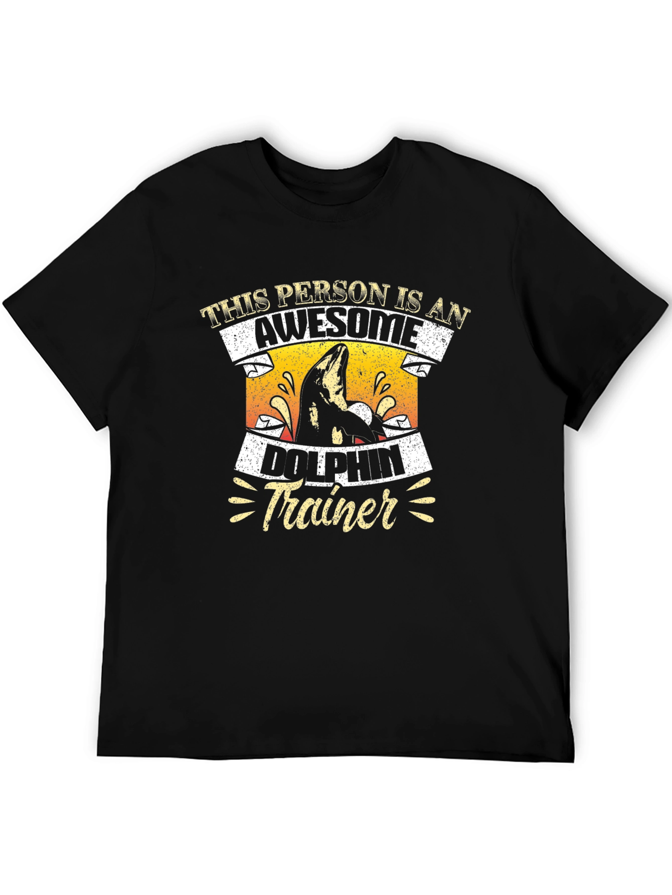 Awesome Dolphin Trainer Graphic T-Shirt