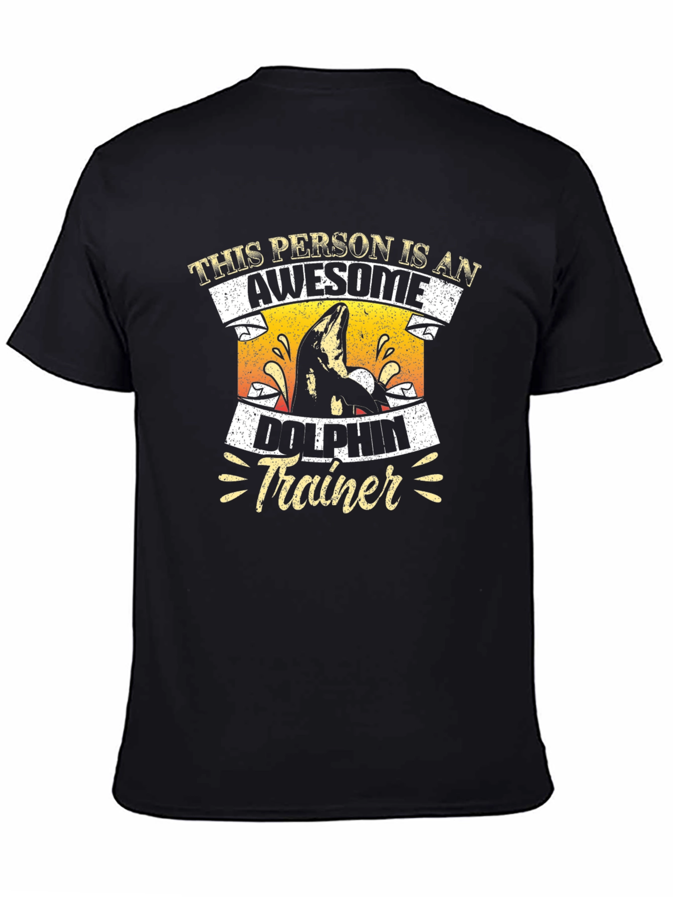 Awesome Dolphin Trainer Graphic T-Shirt