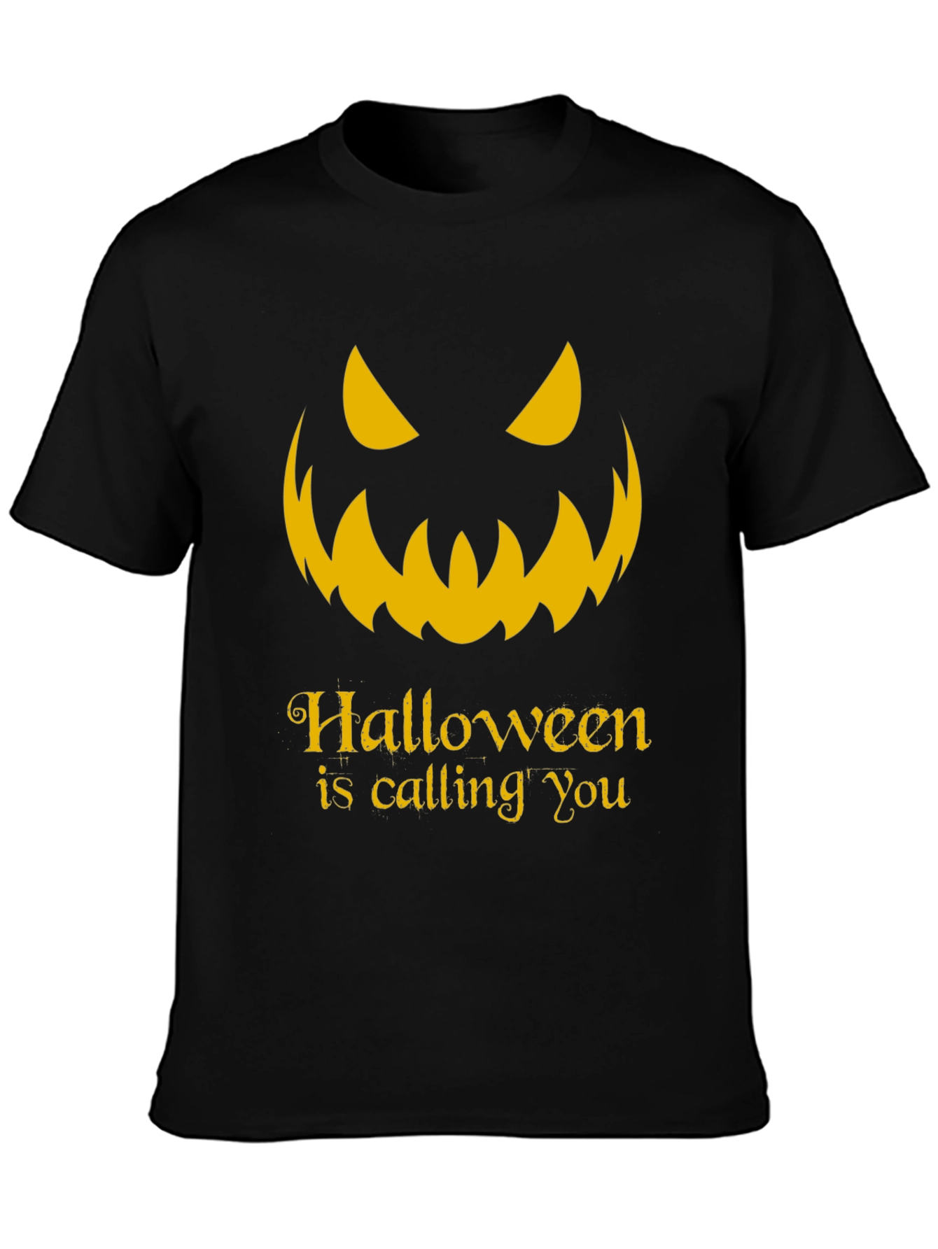 Halloween Calling T-Shirt - Spooky Jack O Lantern Tee