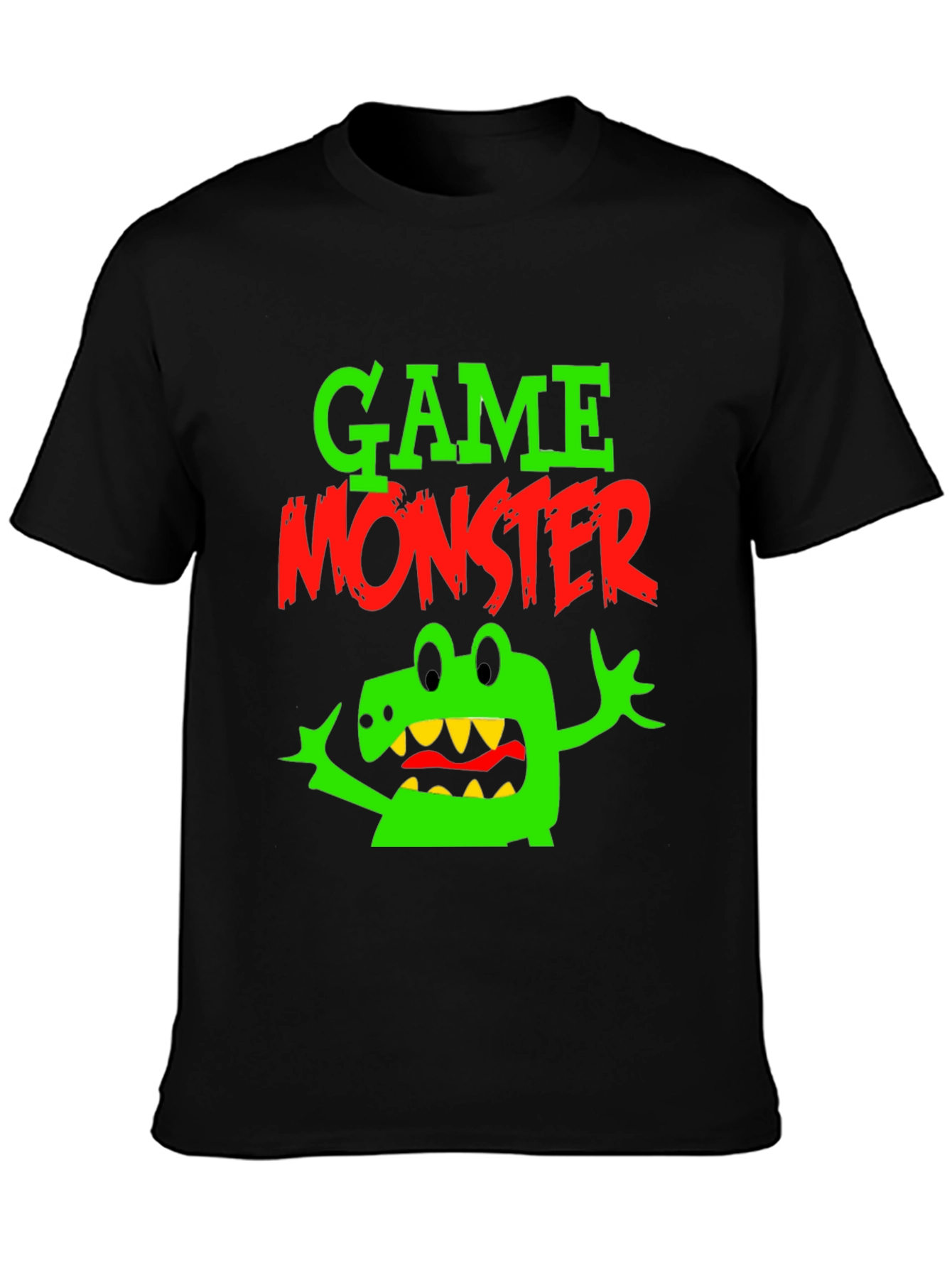 Game Monster Black Graphic Tee