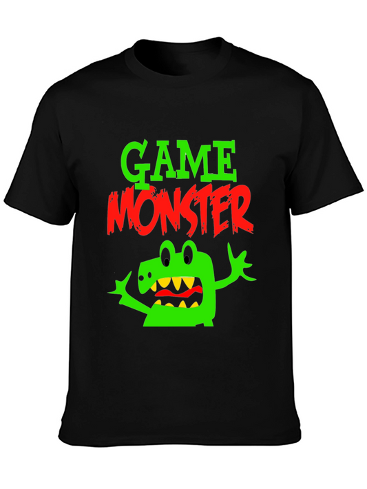 Game Monster Black Graphic Tee