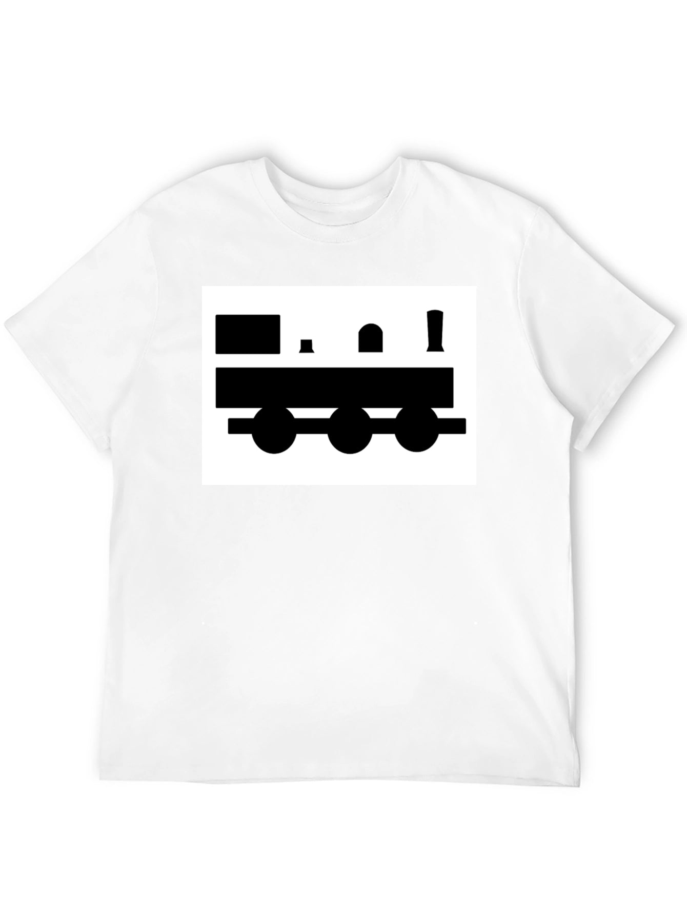 Train Graphic Tee - Classic Black Cotton T-Shirt