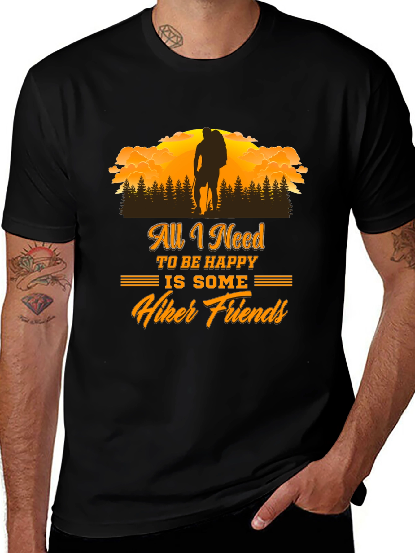 Hiker Friends Graphic T-Shirt - Adventure Ready Tee
