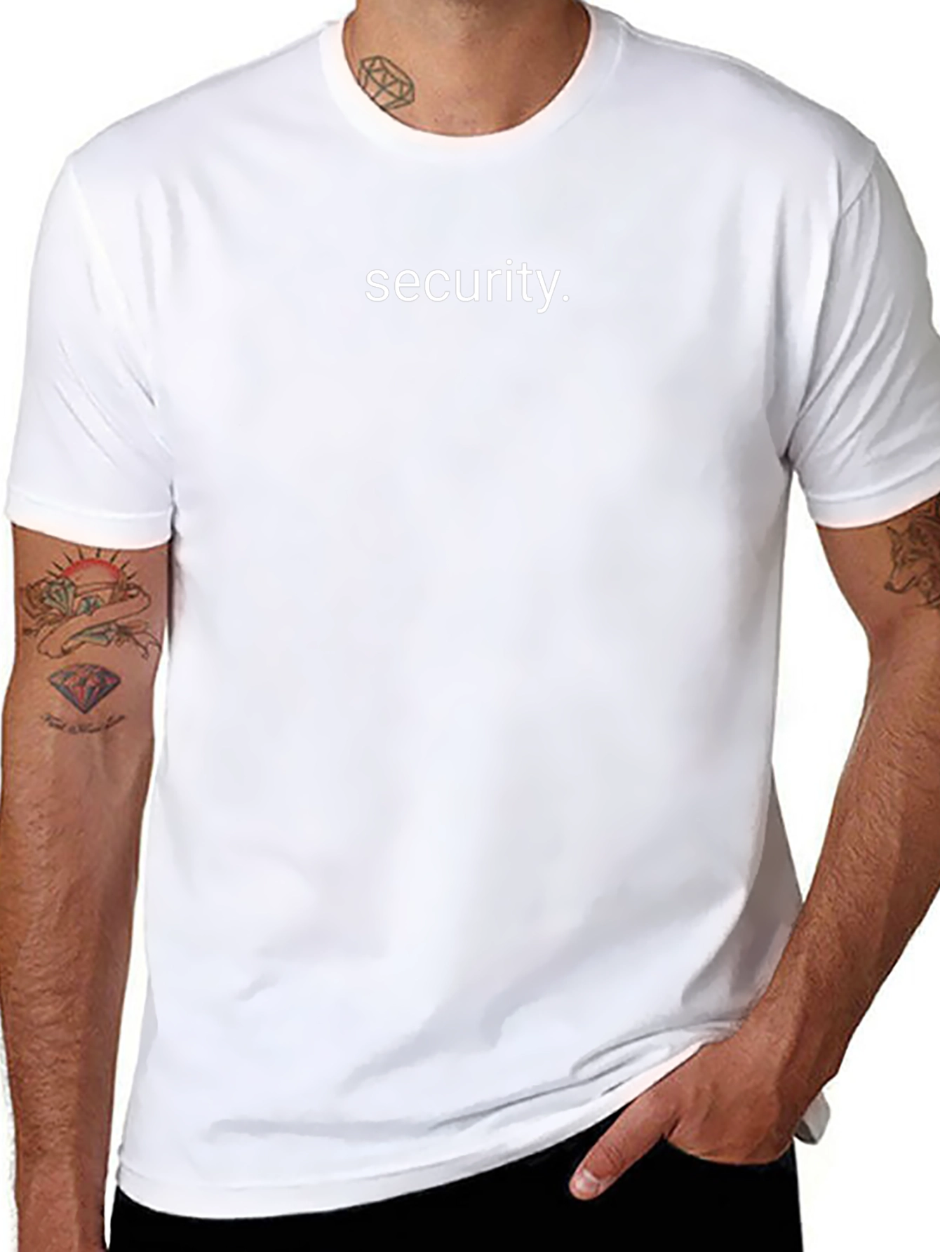 Security T-Shirt - Casual Black Tee