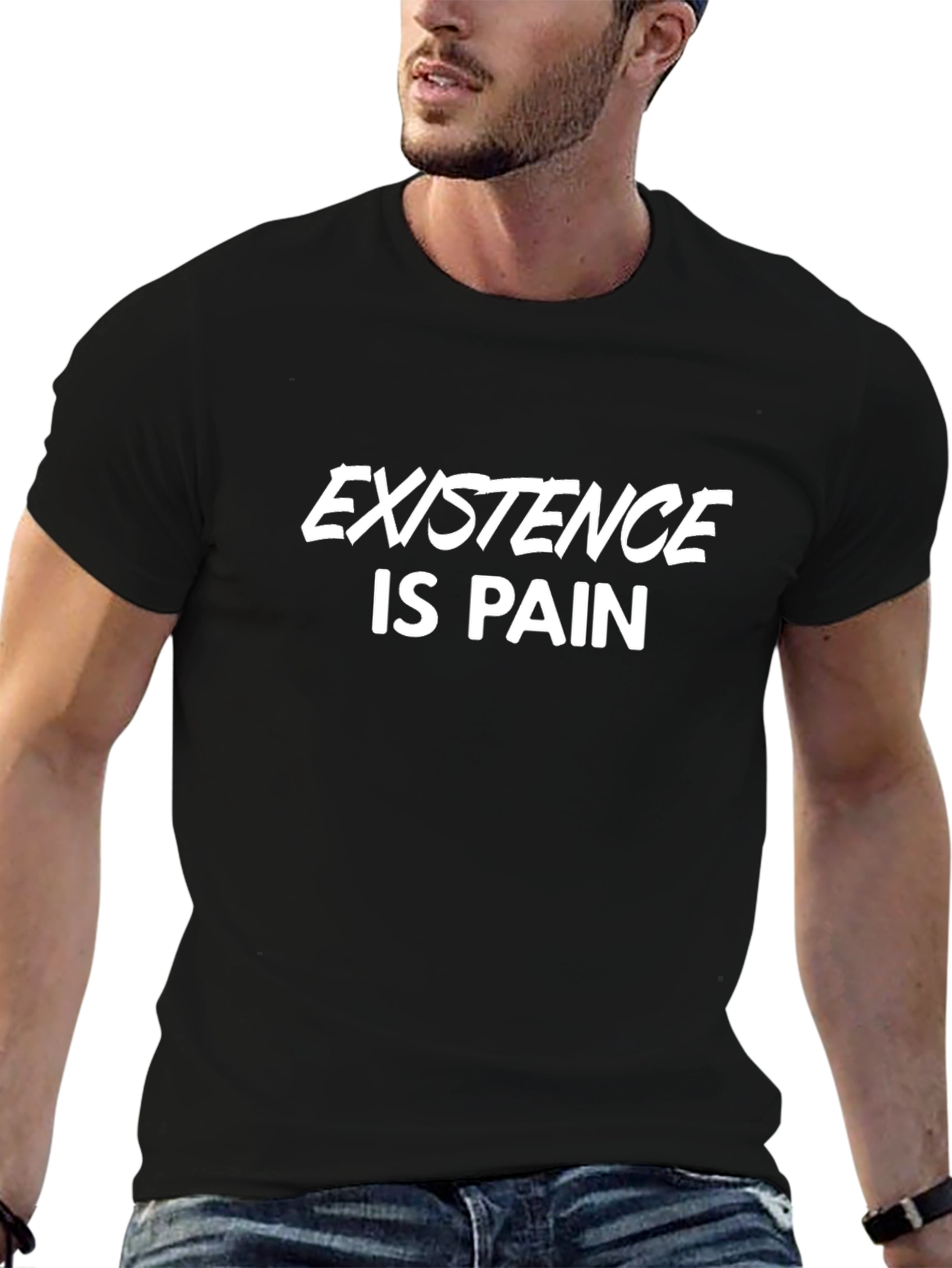 Existence is Pain T-Shirt - Black Cotton Tee