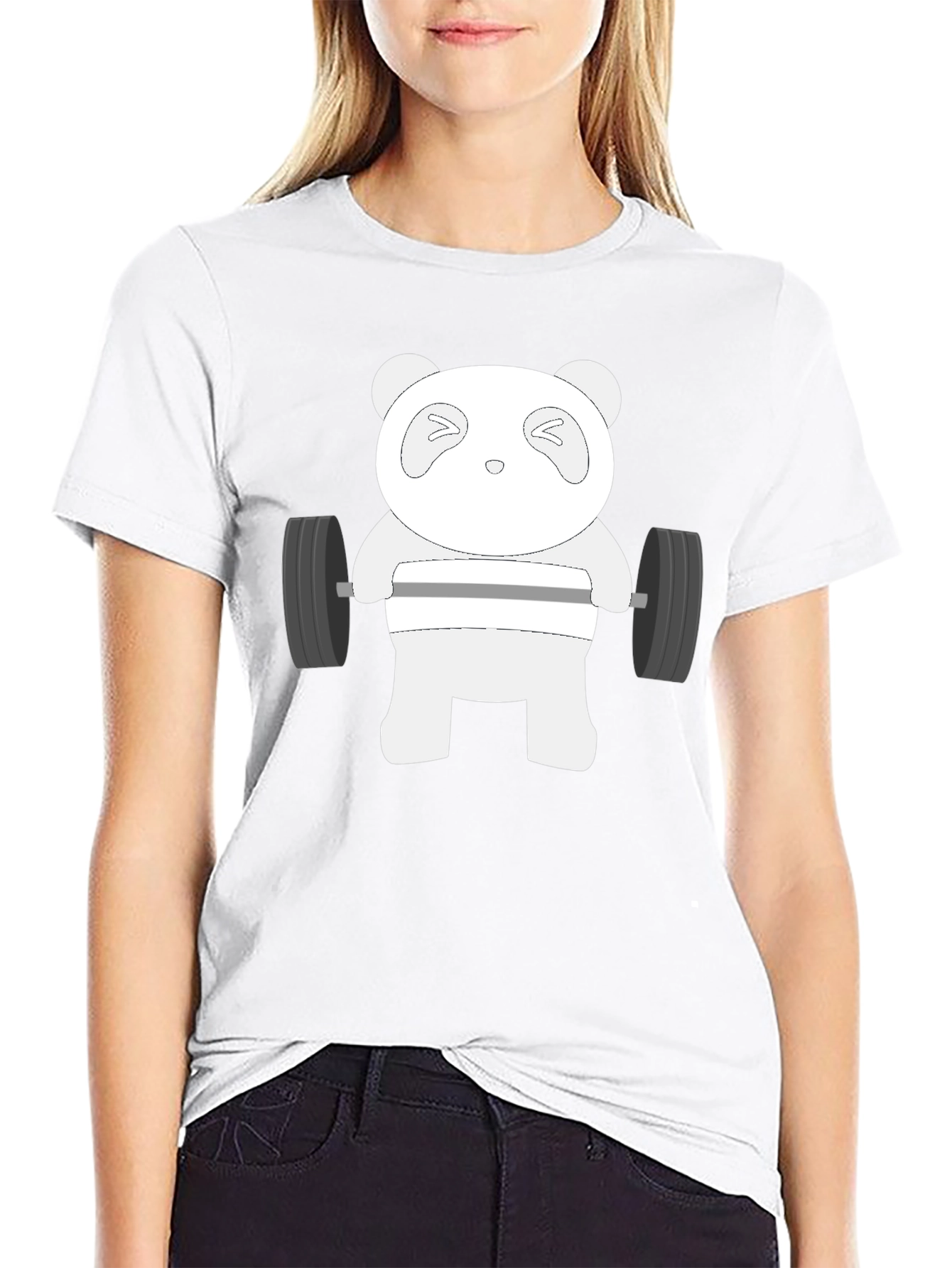 Weightlifting Panda T-Shirt - Black