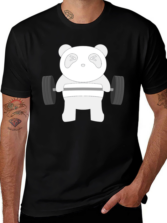 Weightlifting Panda T-Shirt - Black