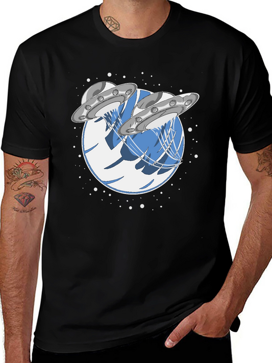 UFO Abduction Graphic T-Shirt