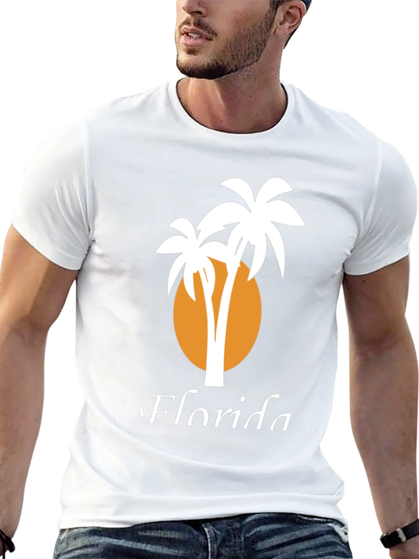 Florida Palm Tree Graphic T-Shirt