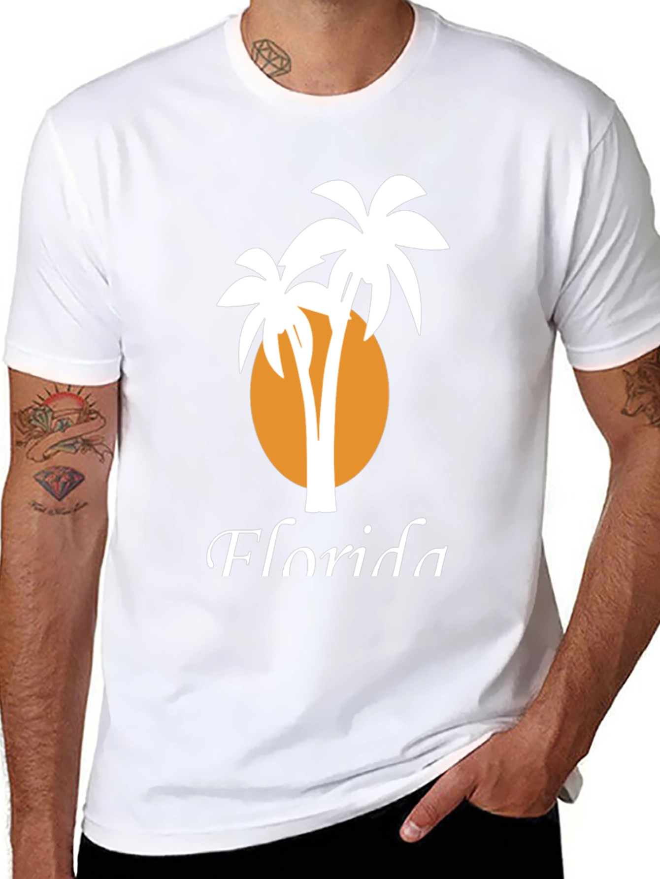 Florida Palm Tree Graphic T-Shirt
