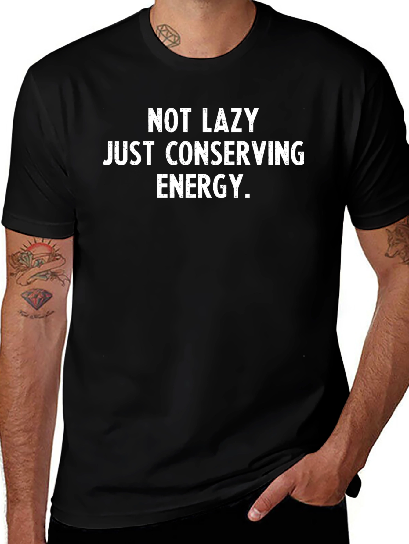 Conserving Energy Graphic Tee - Black