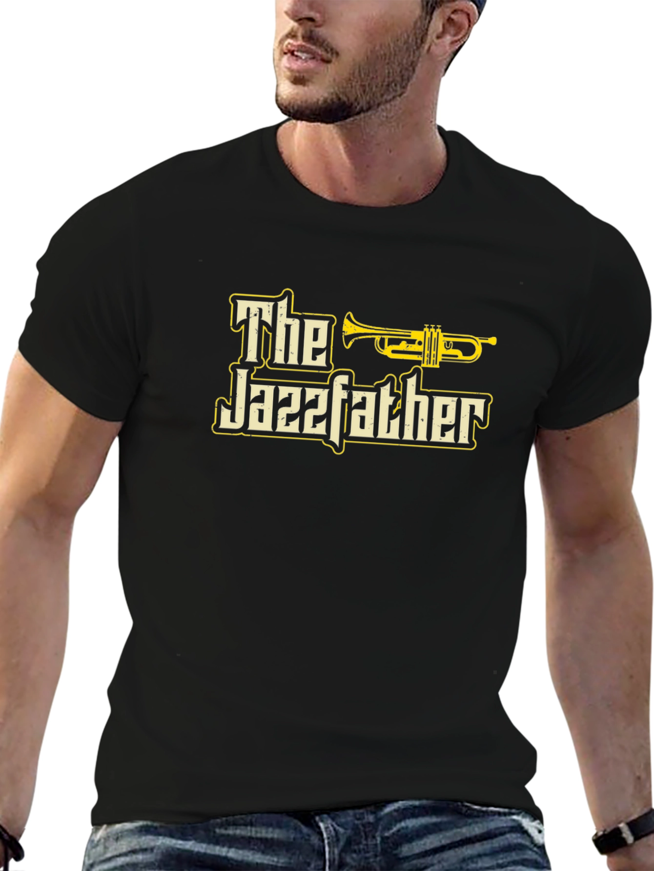 The Jazzfather Black Graphic Tee