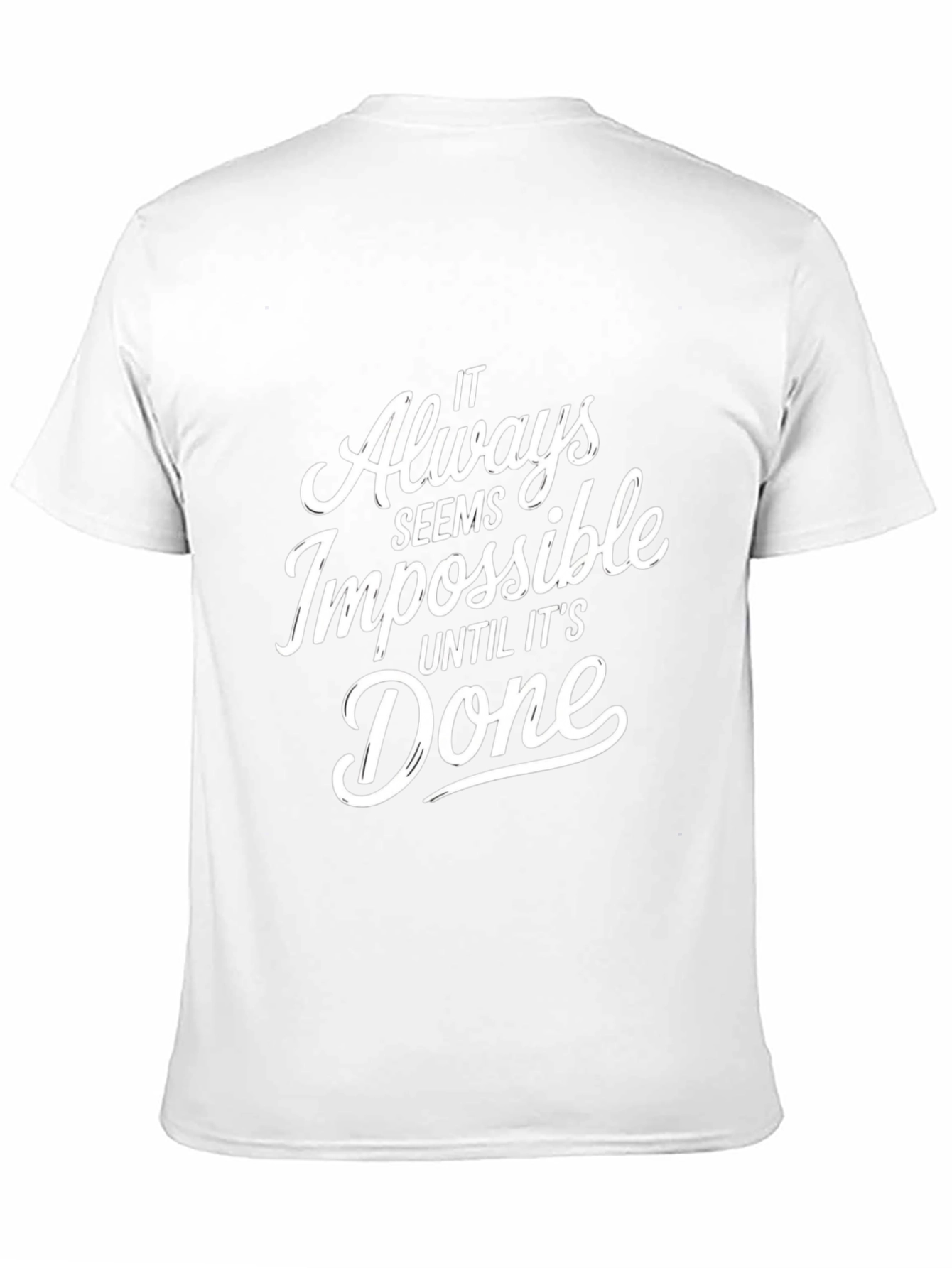Motivational Impossible Black T-Shirt
