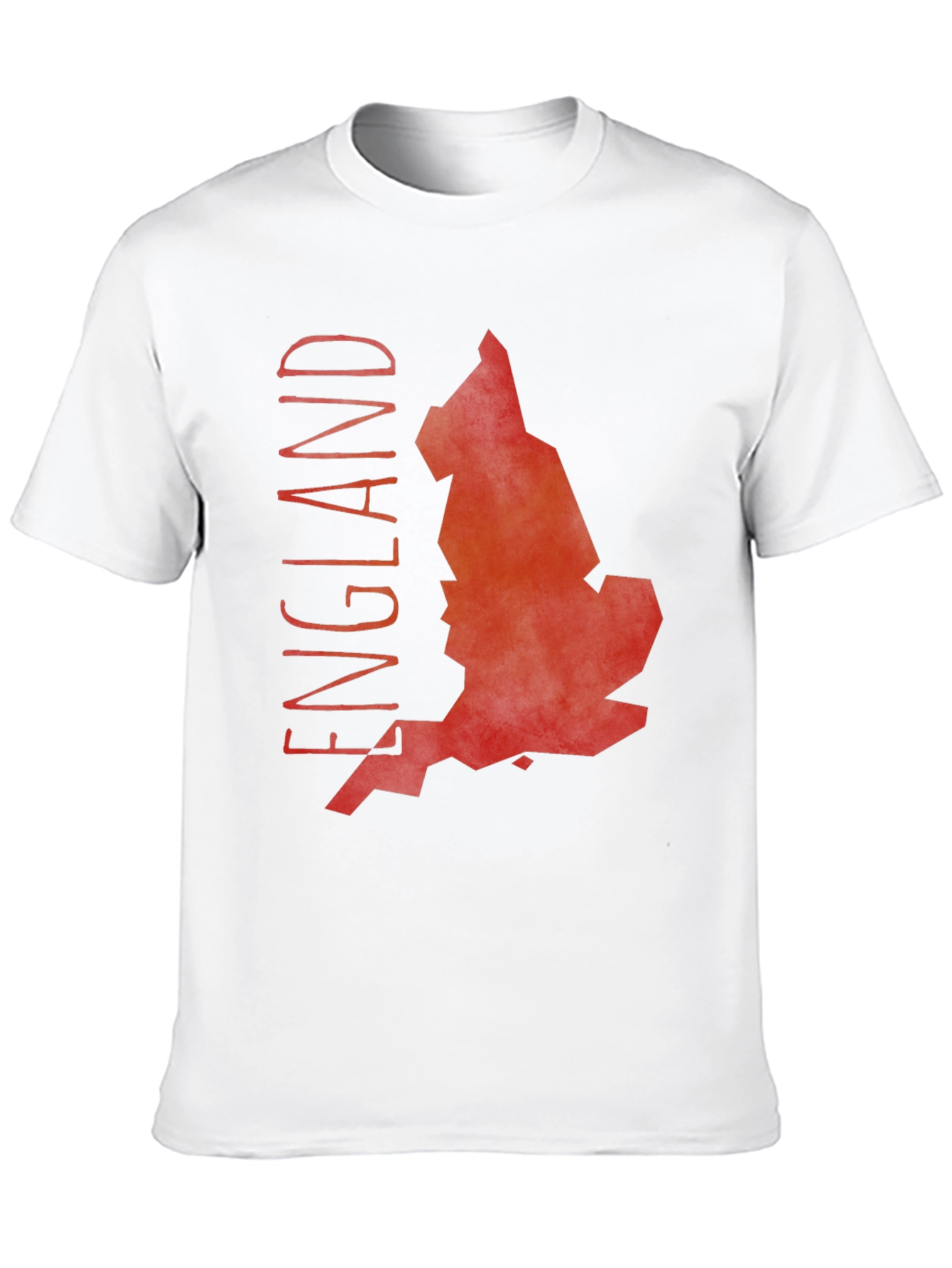England Map Graphic Tee - Black Cotton T-Shirt