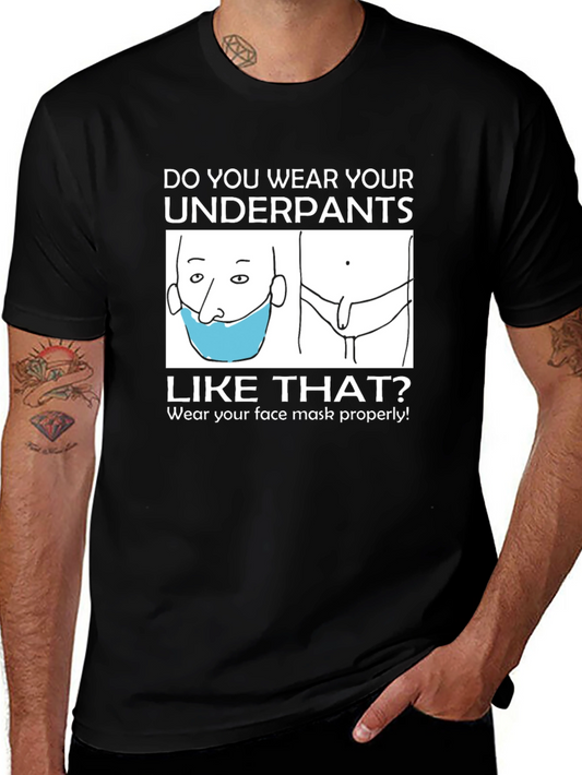 Funny Underpants Mask T-Shirt
