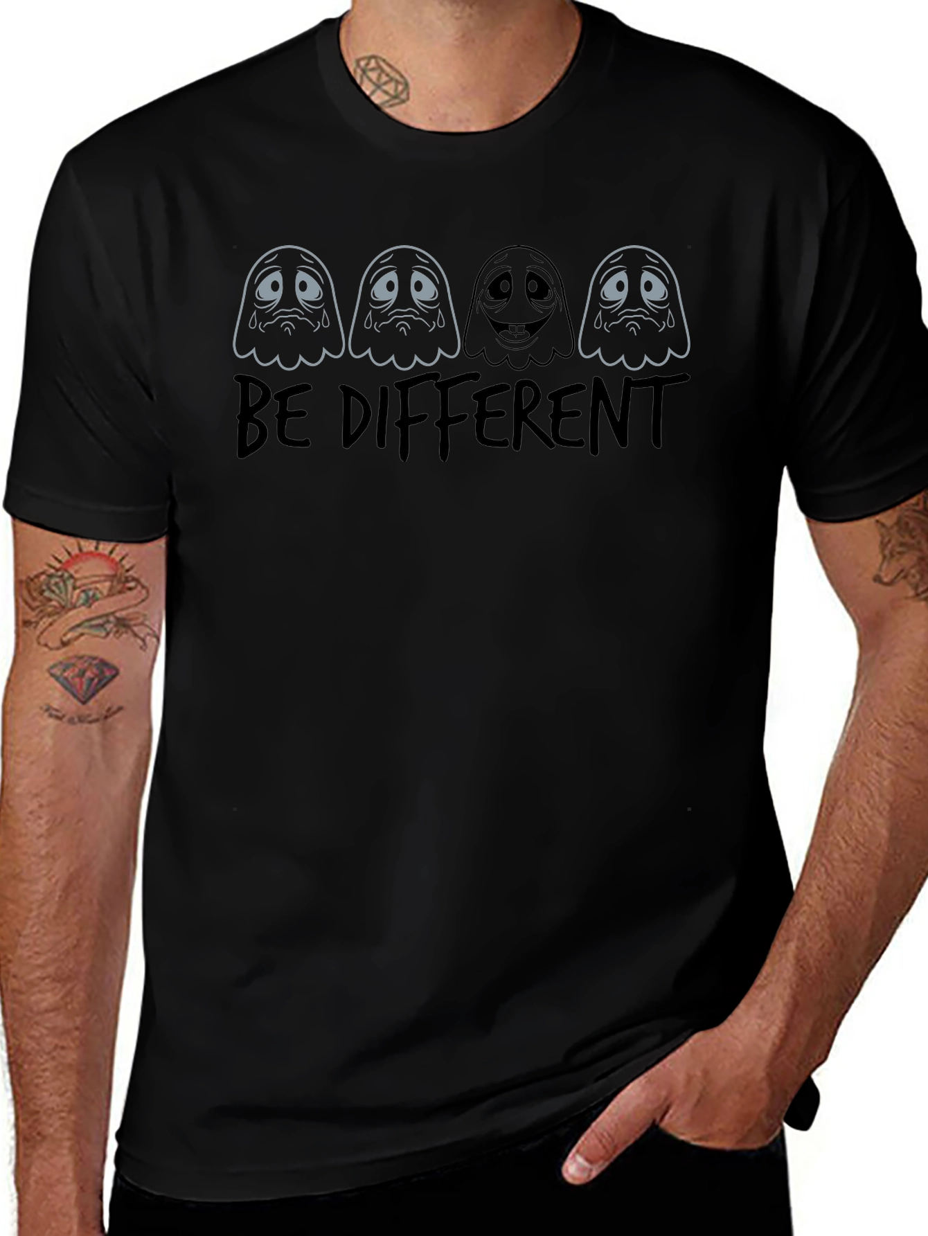 Be Different Black T-Shirt