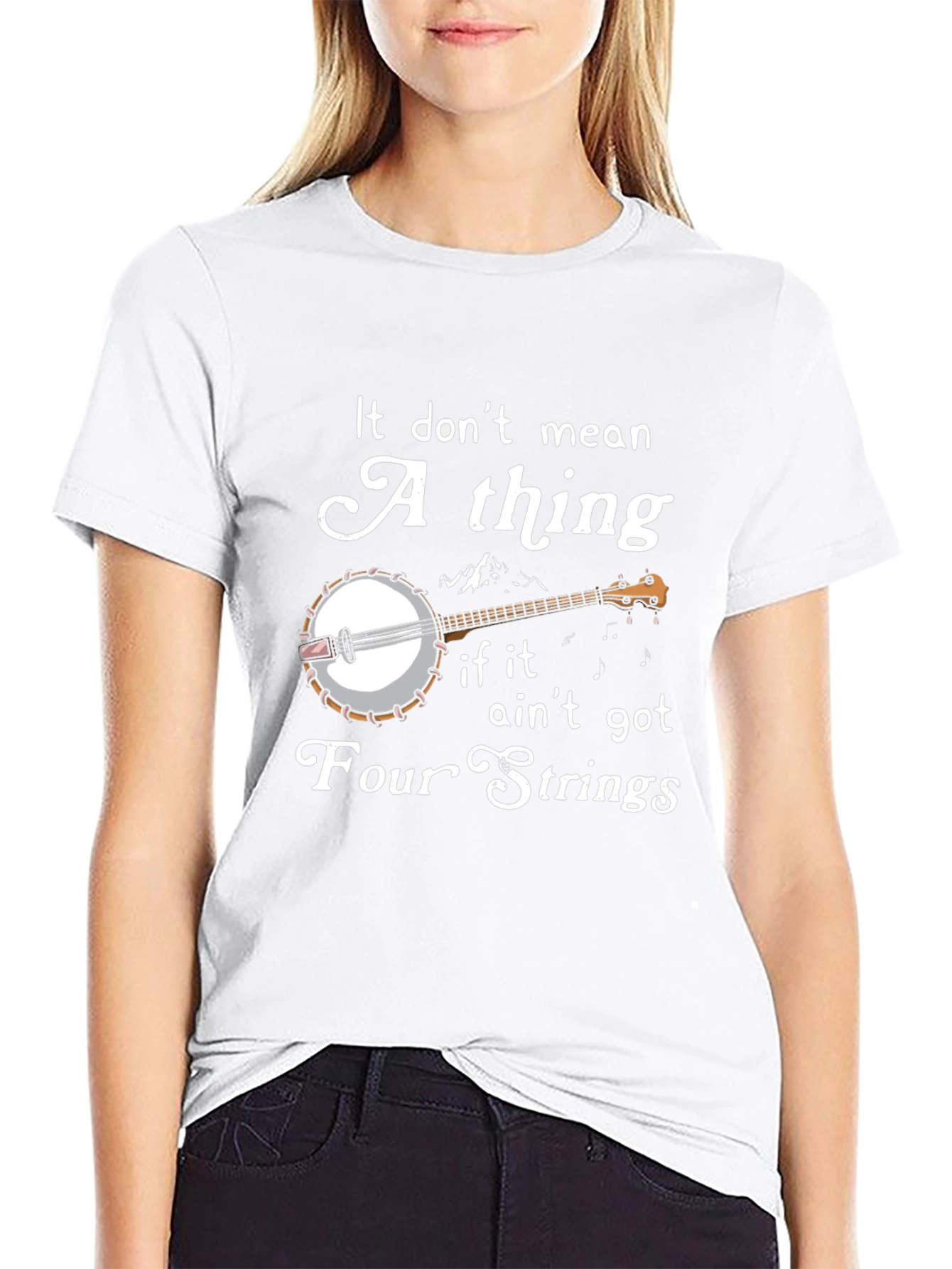 Banjo Four Strings Graphic T-Shirt