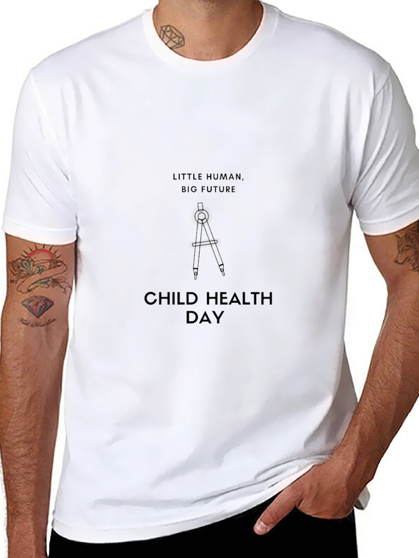 Child Health Day - Little Human Big Future T-Shirt