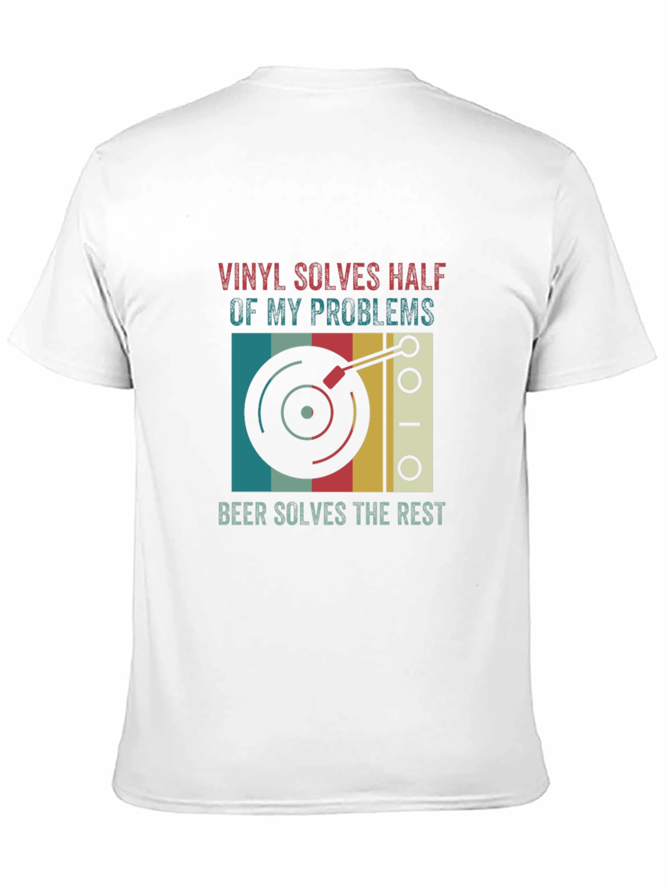 Vinyl and Beer Humor T-Shirt