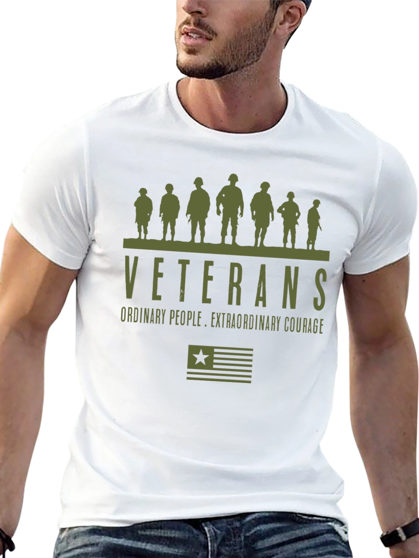Veterans Graphic T-Shirt - Courage & Pride