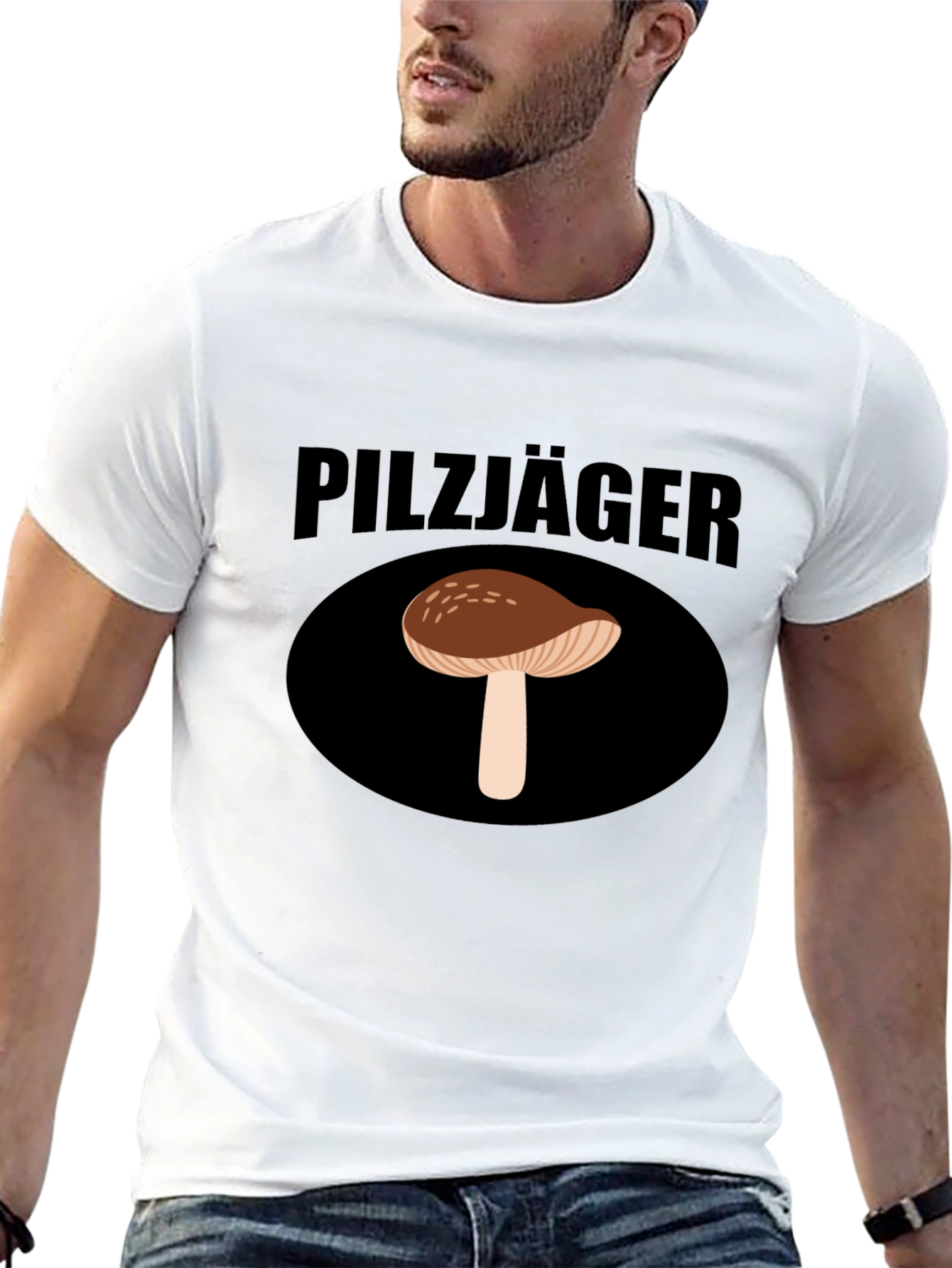 Pilzjäger Mushroom Hunter Graphic T-Shirt