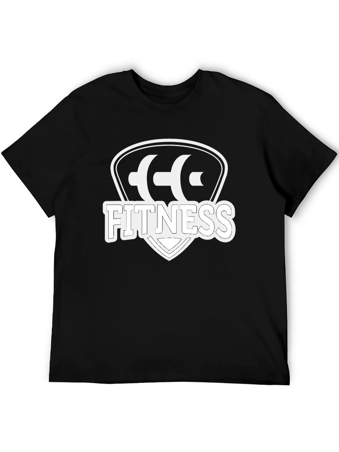 Fitness Shield T-Shirt - Black Gym Tee