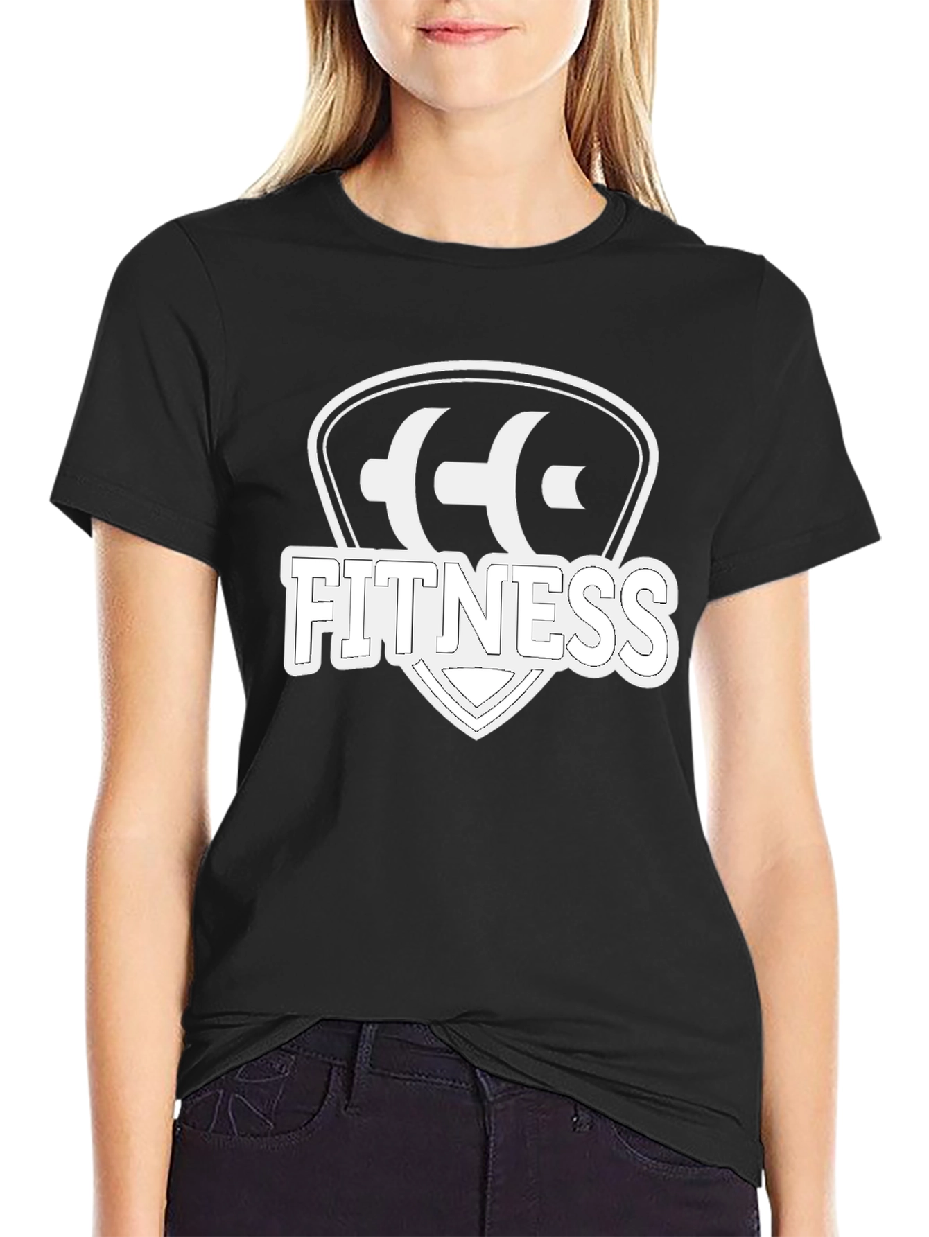Fitness Shield T-Shirt - Black Gym Tee