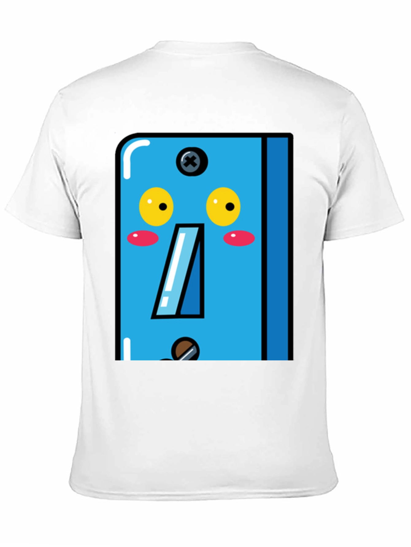 Cute Light Switch Cartoon Graphic T-Shirt