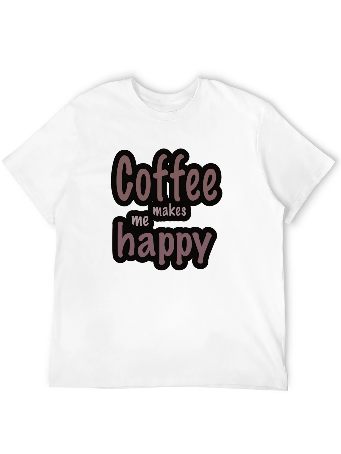 Coffee Makes Me Happy Graphic T-Shirt