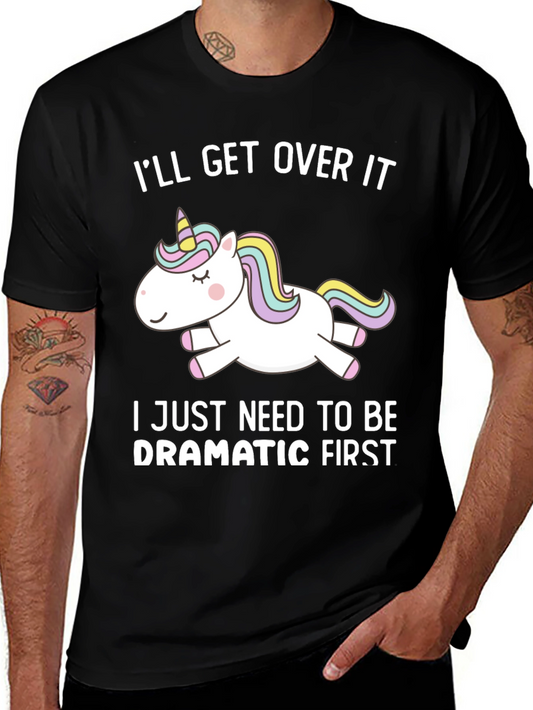 Dramatic Unicorn T-Shirt - Funny Graphic Tee
