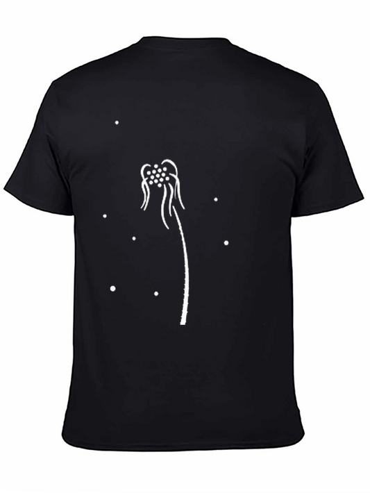 Dandelion Graphic Black T-Shirt